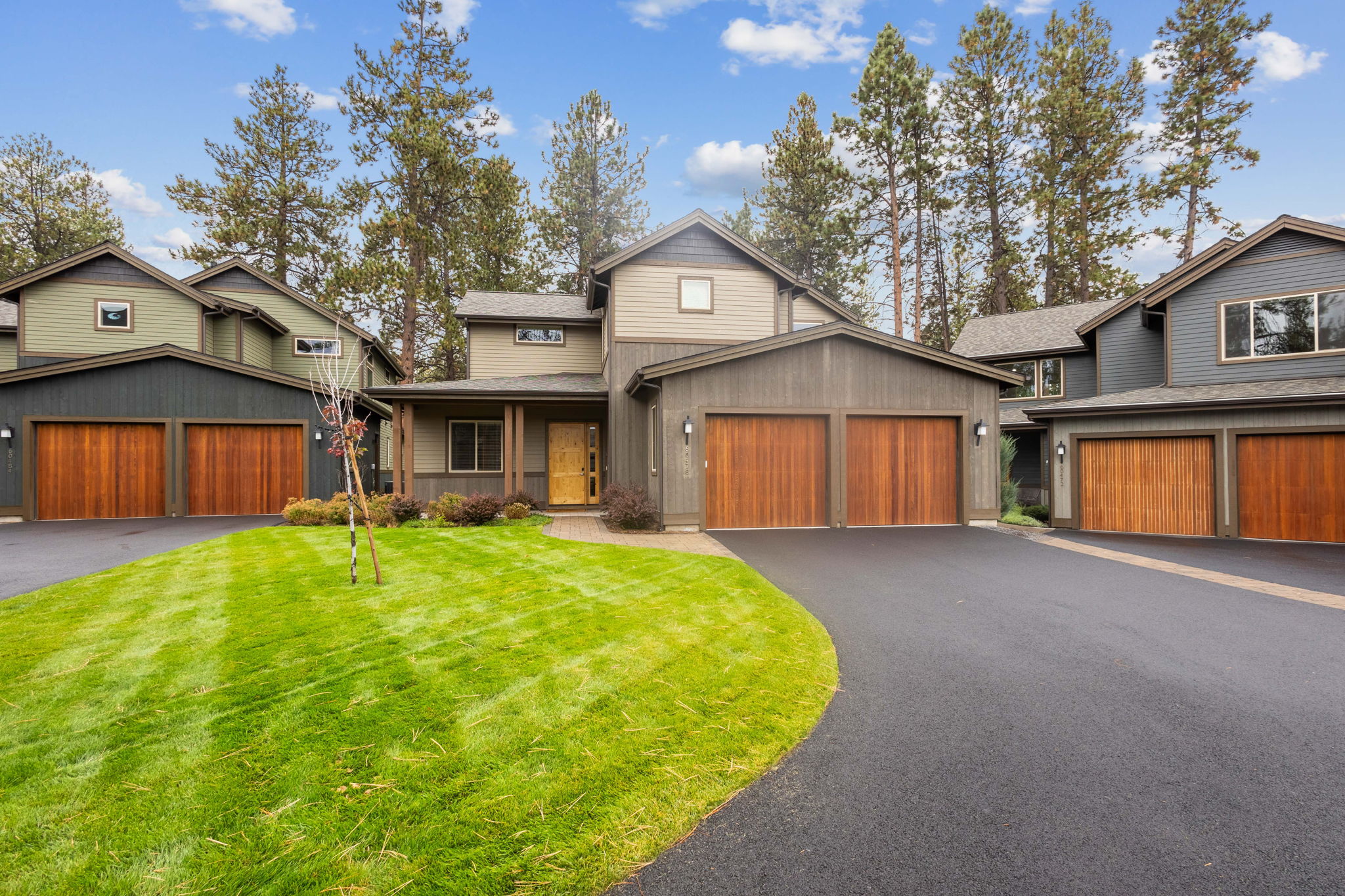 Parking includes a two car garage and large driveway. 