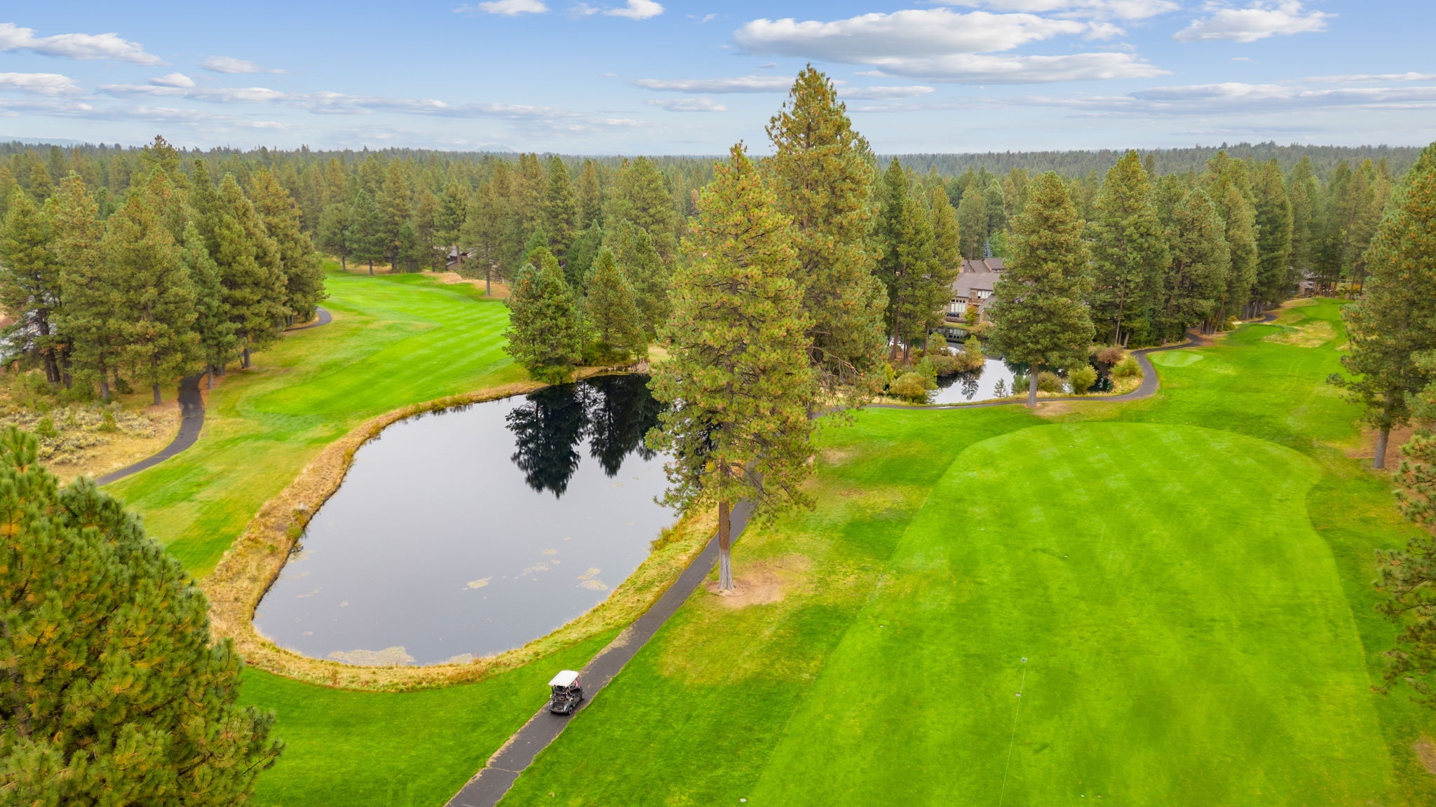 The home backs up to the16th green of Widgi Creek Golf Course.