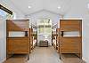 Twin bunk room (upper level).