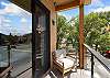 Our primary king bedroom features a private south facing balcony. 