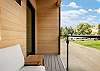 Enjoy the shared north facing balcony with views of the mountains, main street and the Creede Cliffs. 