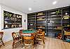 Gather around the poker table or curl up with a good book in the game room/library.