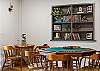 Gather around the poker table or curl up with a good book in the game room/library.
