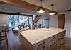 Open concept living area downstairs. 
