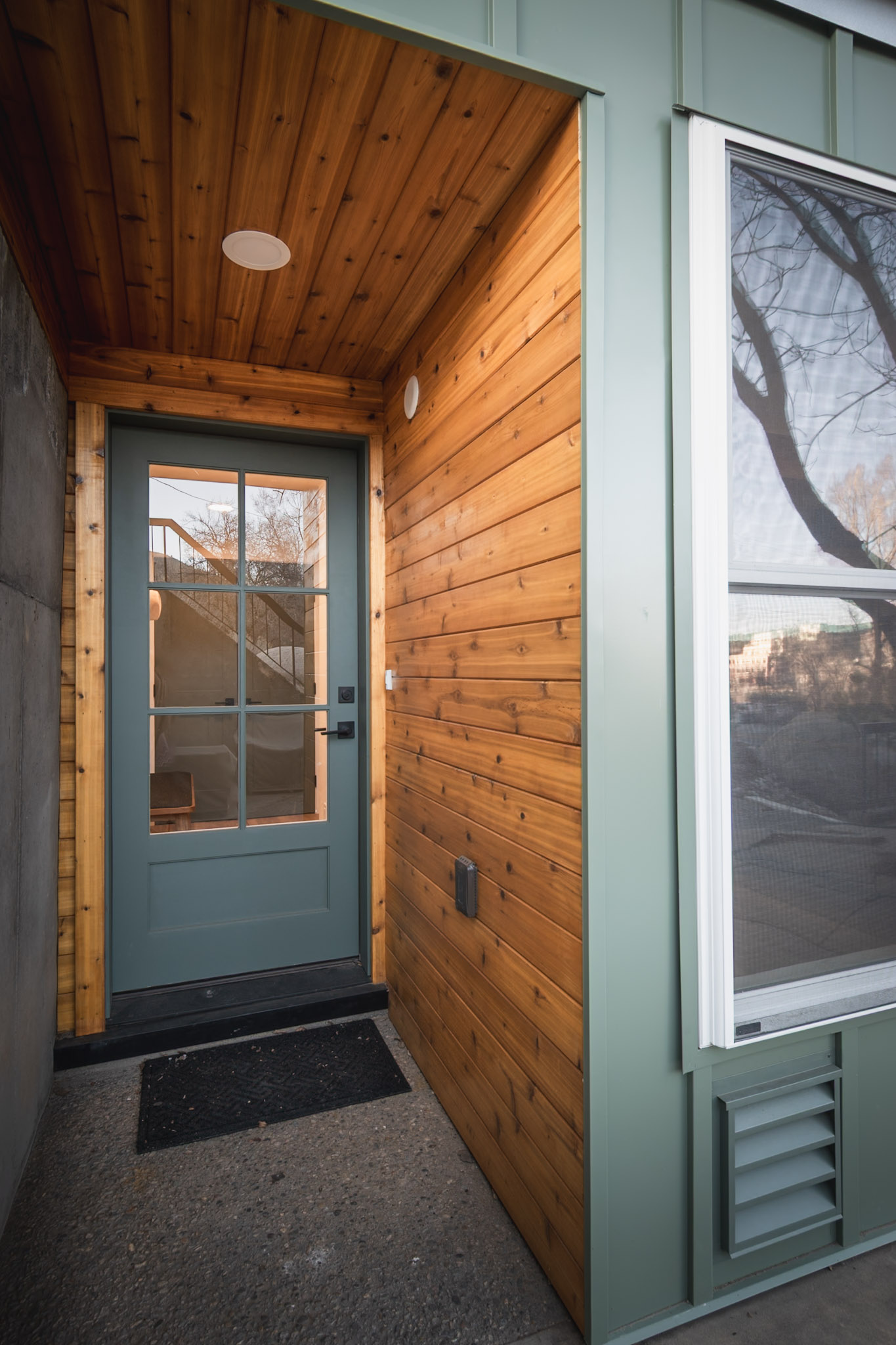 Front door of home. 