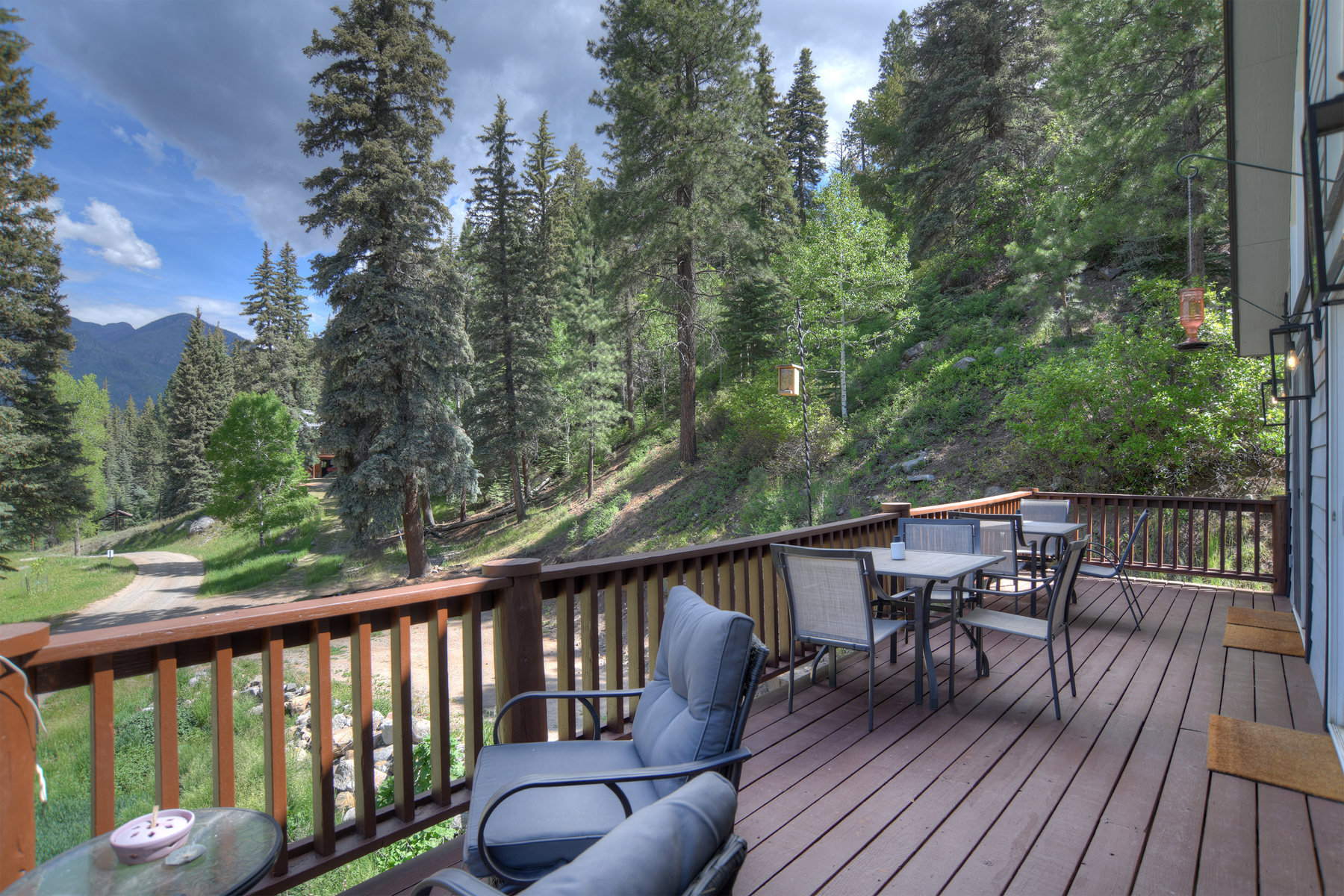 Relax, grill, and take in the scenery from this view-filled patio