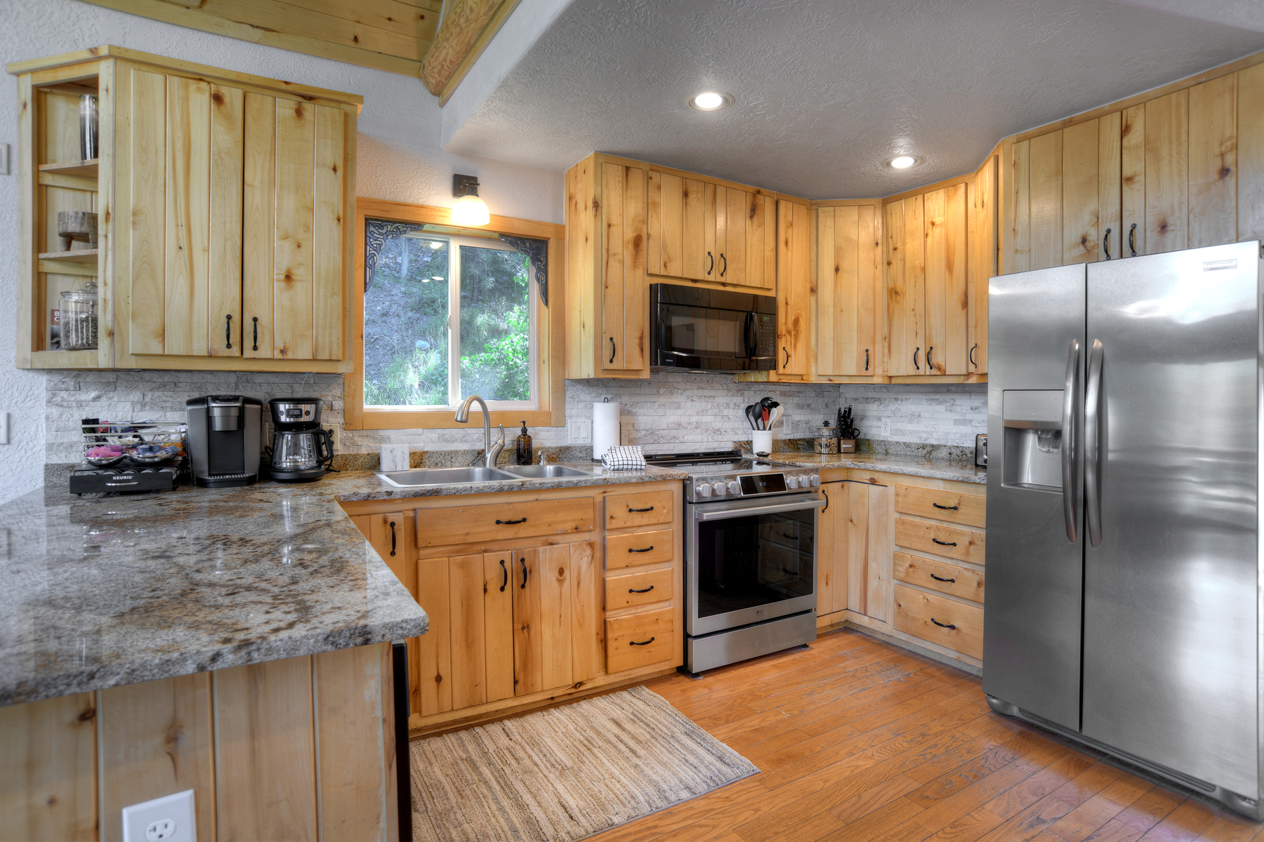 Whip up your favorite meals in this beautifully designed kitchen
