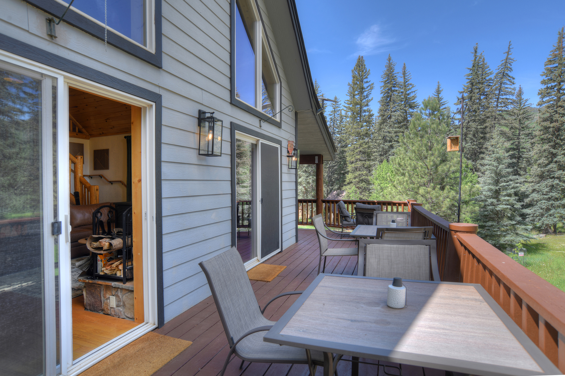 Relax, grill, and take in the scenery from this view-filled patio