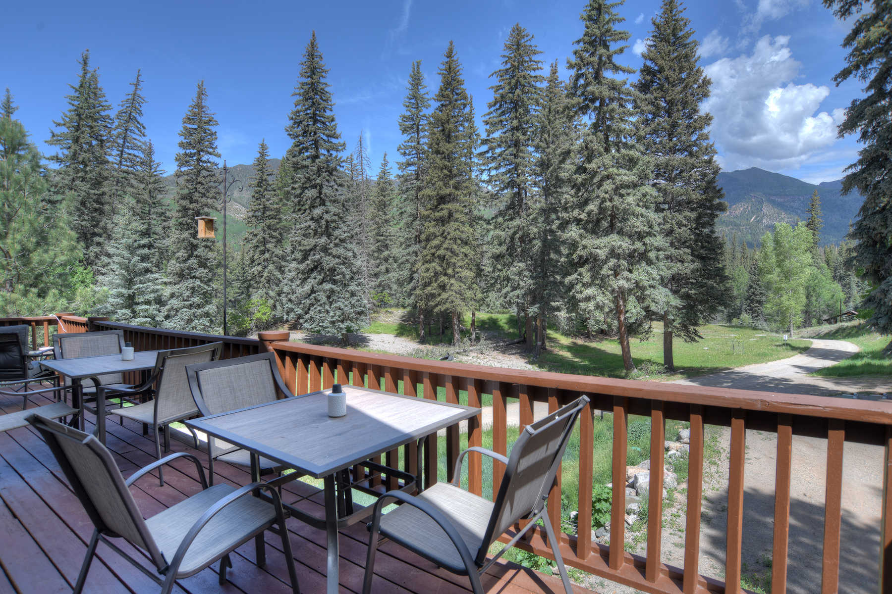 Relax, grill, and take in the scenery from this view-filled patio