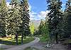 360 degree views of pines and mountains surround the home. 