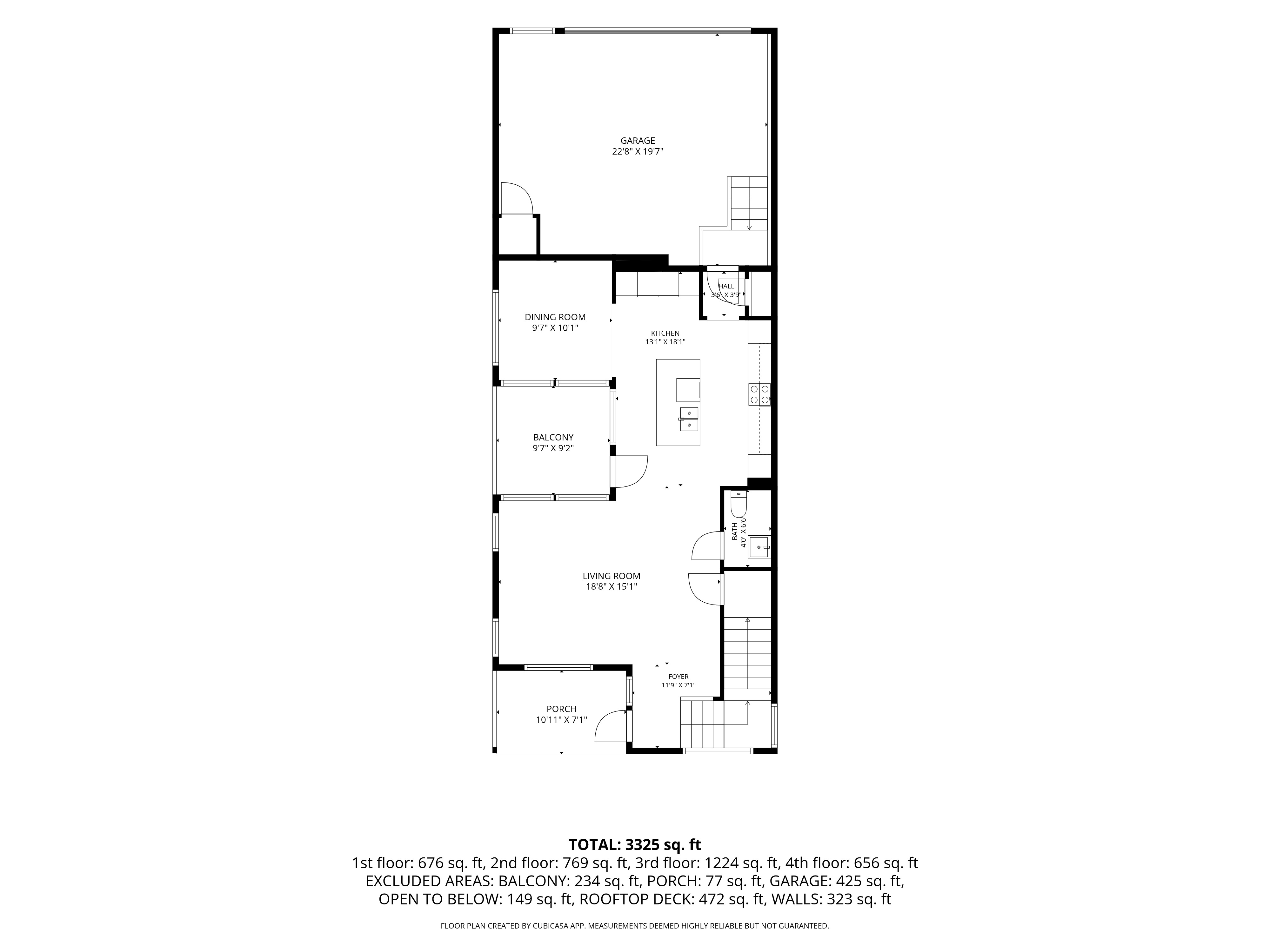Floor plan of home.