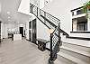 Stairway leading to upper level. 