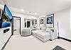Curl up and enjoy a movie with family and friends in  the private home theatre with 75