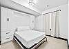 Our second guest queen bedroom features a comfortable Murphy bed. 