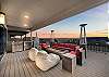 Enjoy evenings around the fire pit on the rooftop balcony. 