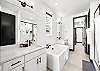 King Suite en-suite bathroom. 