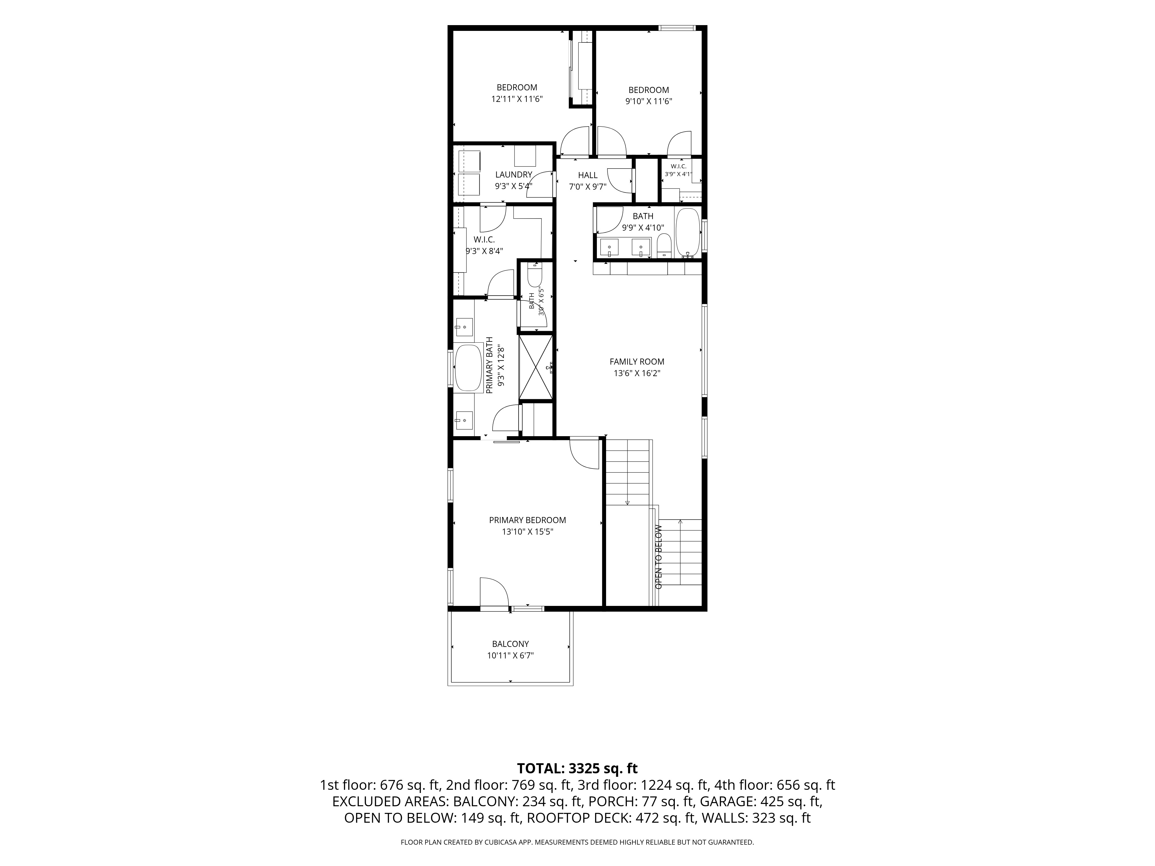 Floor plan of home.