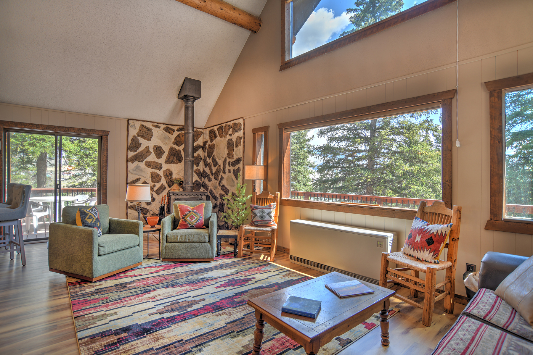 Open living room perfect for soaking in the CO views.
