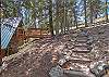 Tail access to second-story patio deck