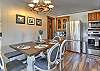 Dining area within the open kitchen.