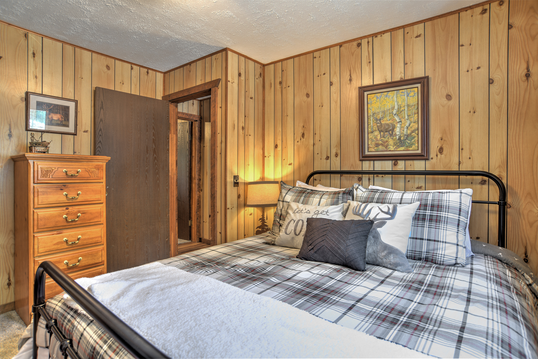 Main level, second queen bedroom. 