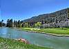 Rent a cart and play a round of golf. 