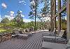 Outdoor grill and patio area. 