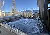 Private hot tub with amazing views