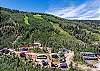 Ariel view of the home with Purgatory Ski Runs in the background