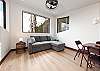 Loft with double pull out sofa and game table