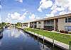 The home backs up right to the canal. 