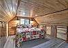 King and queen beds. Steep Stairs to access