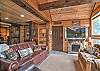 Living room with Smart TV and stunning views