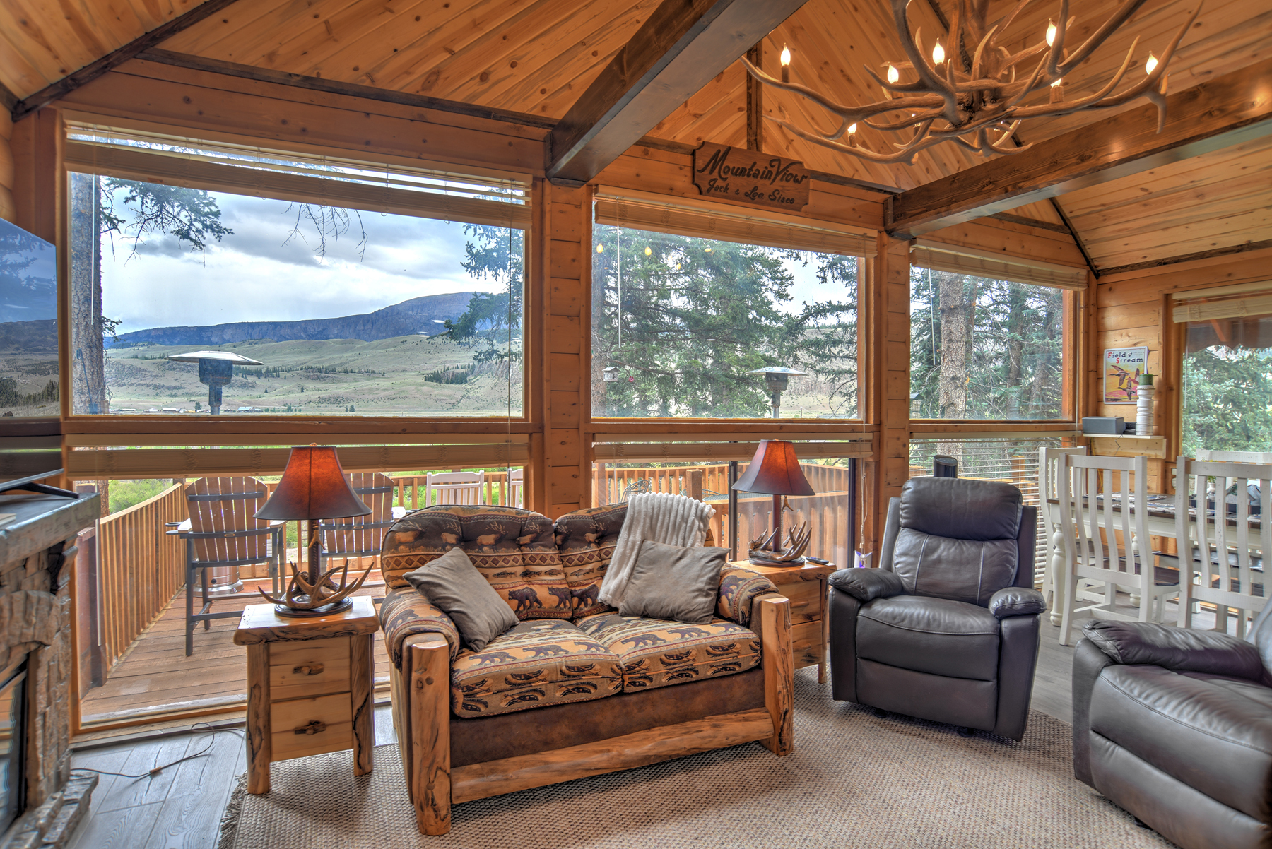 Living room with stunning views