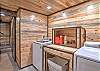 Our laundry room is located on the bottom level of the home. 
