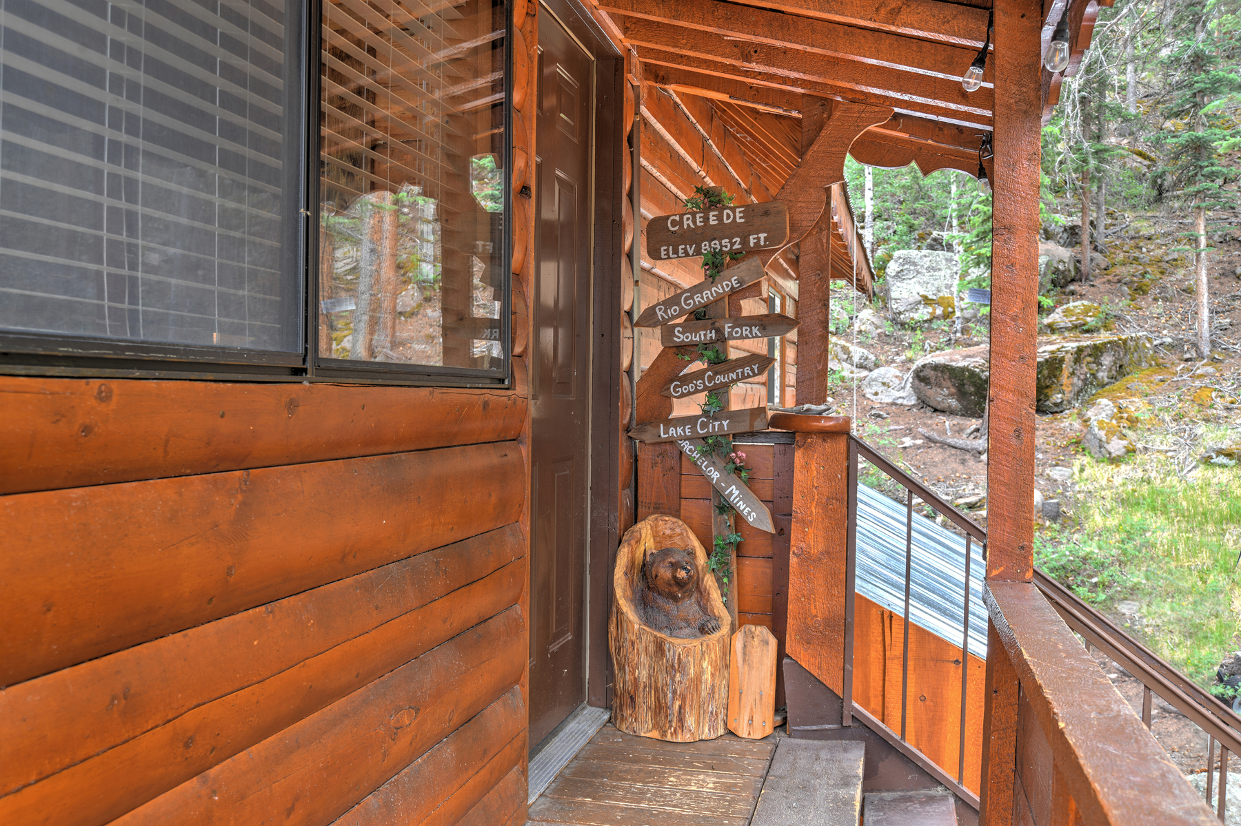 Front Door Access into the cabin 
