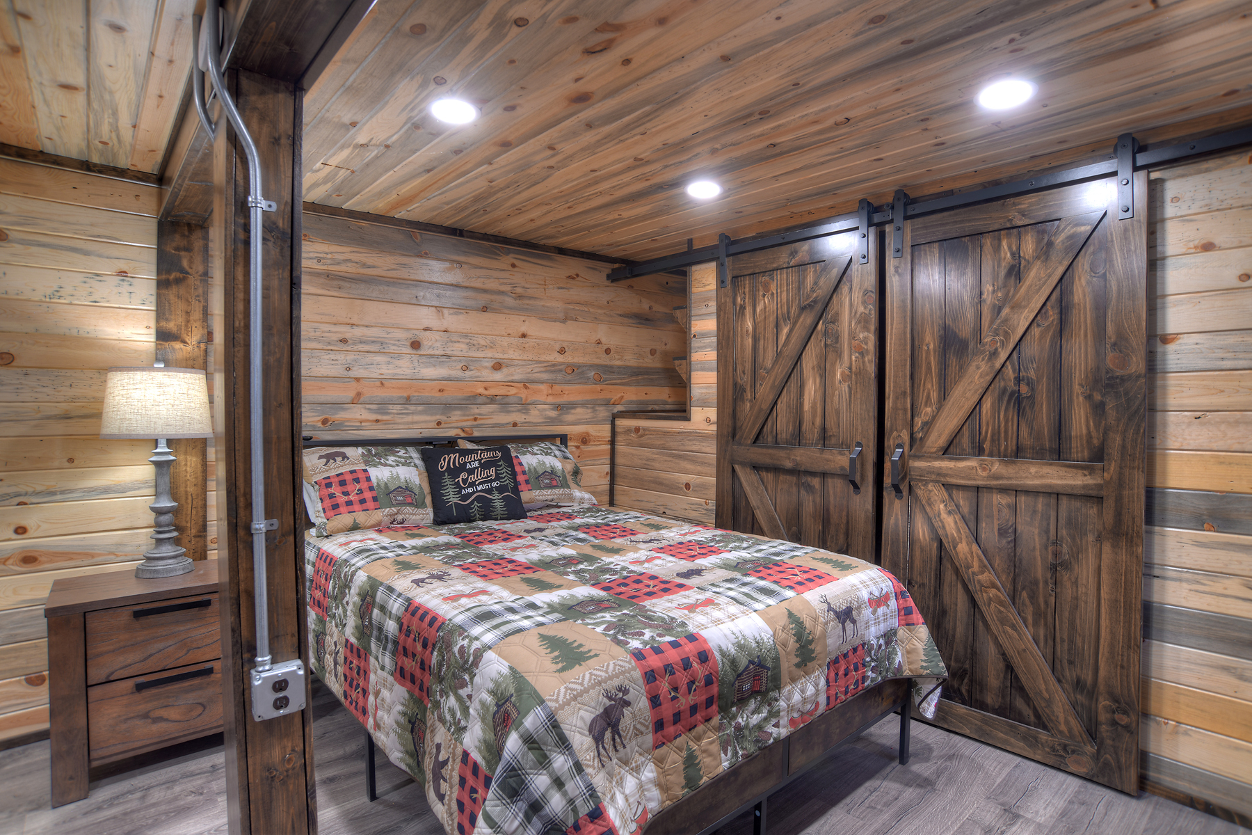 Queen Bed and Smart TV