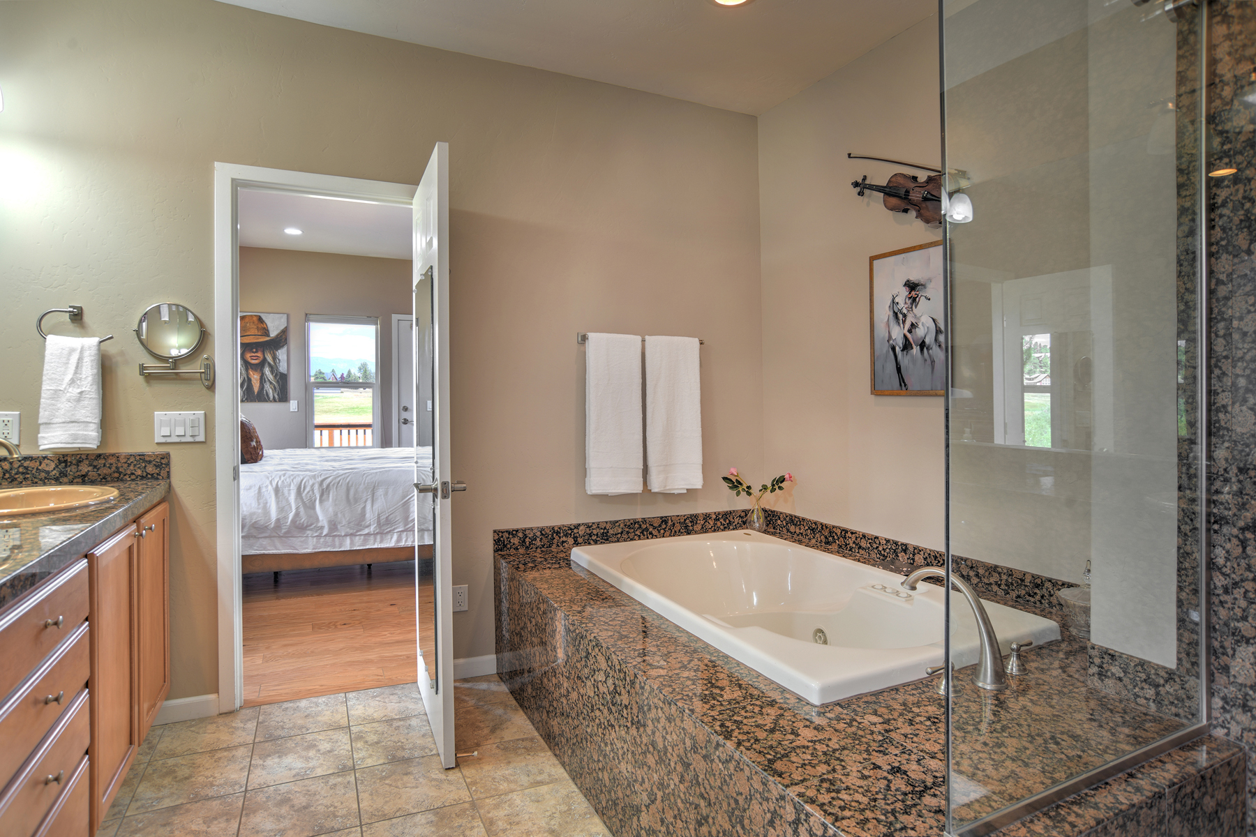 Main-level ensuite bathroom