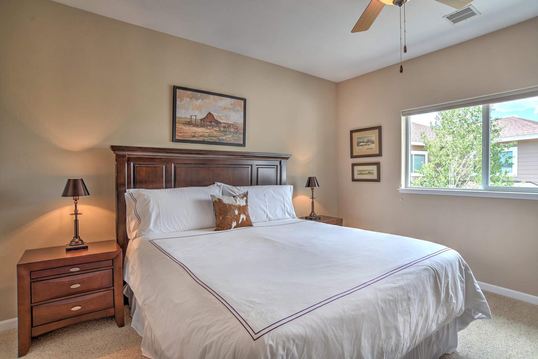 Second king bedroom with shared ensuite bathroom on the second floor.