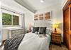 Bedroom 2: Queen bed, lower floor