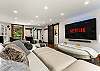 Theatre Room: 80" Smart TV, surround sound, boot warmers, main floor