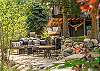 Outdoor seating area on Stone Creek