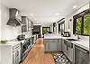 Kitchen 1: Bosch appliances, Keurig, air fryer, Crockpot, blender, tableware, main floor
