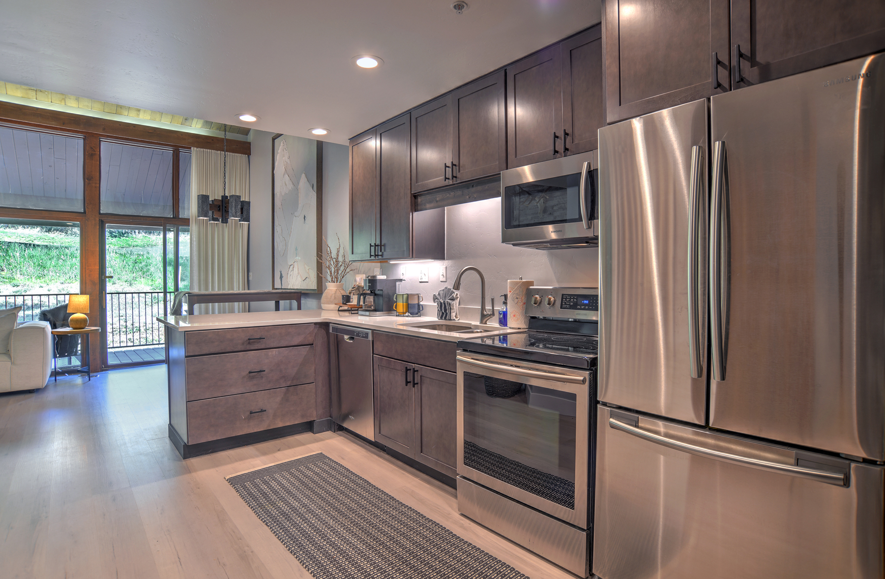Whip up your favorite meals in this beautifully designed kitchen