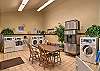 Guest services building near condo includes ice maker and additional washers/dryers. 