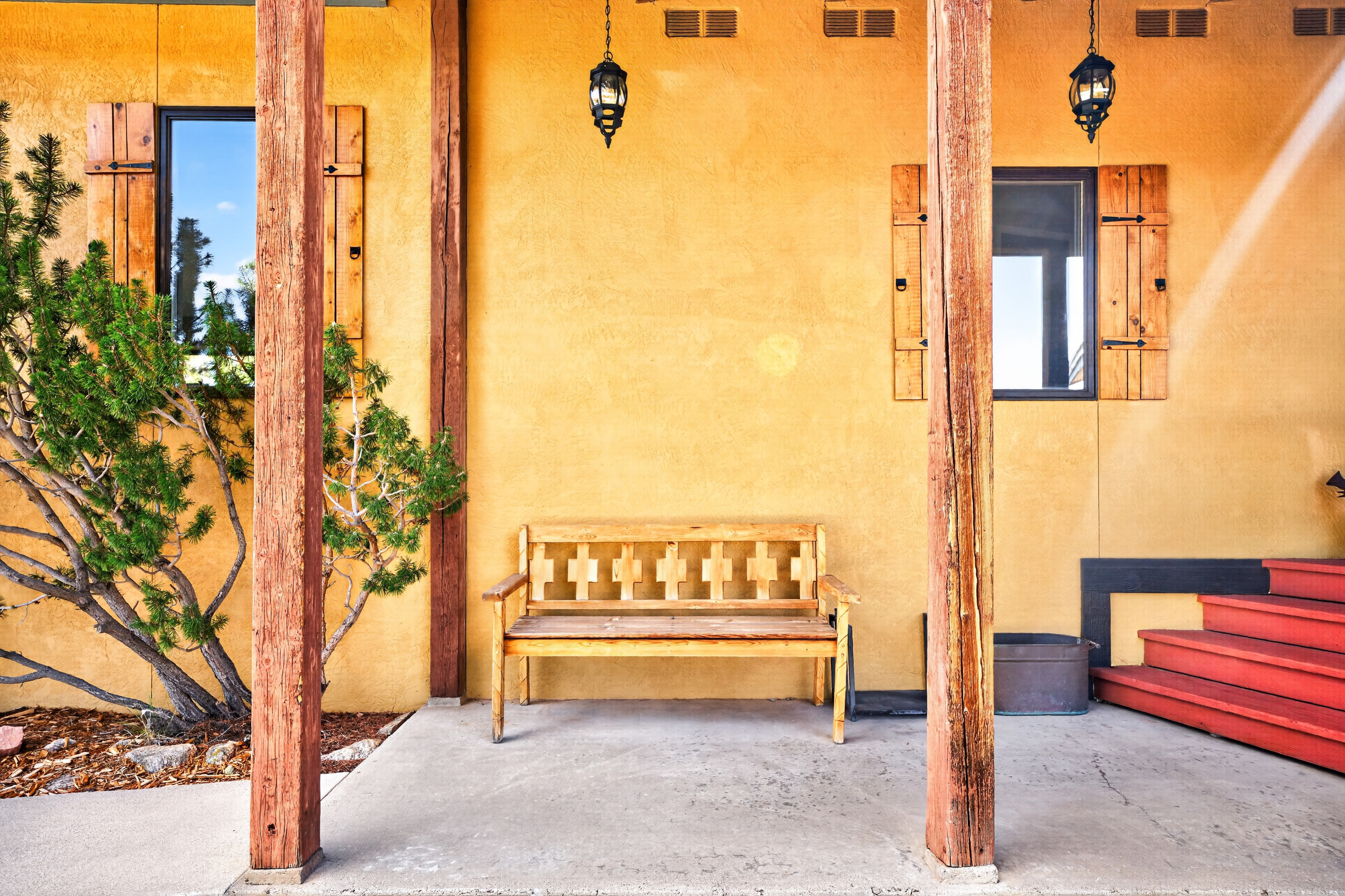 Southwestern style touches throughout the home.