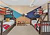 Bedroom 4: Two Twin-over-Full Bunk Beds (Lower Level)