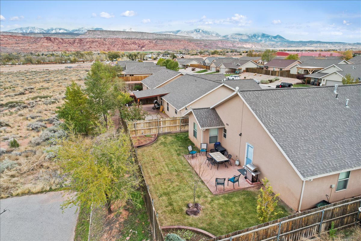 Ariel view of the home. 