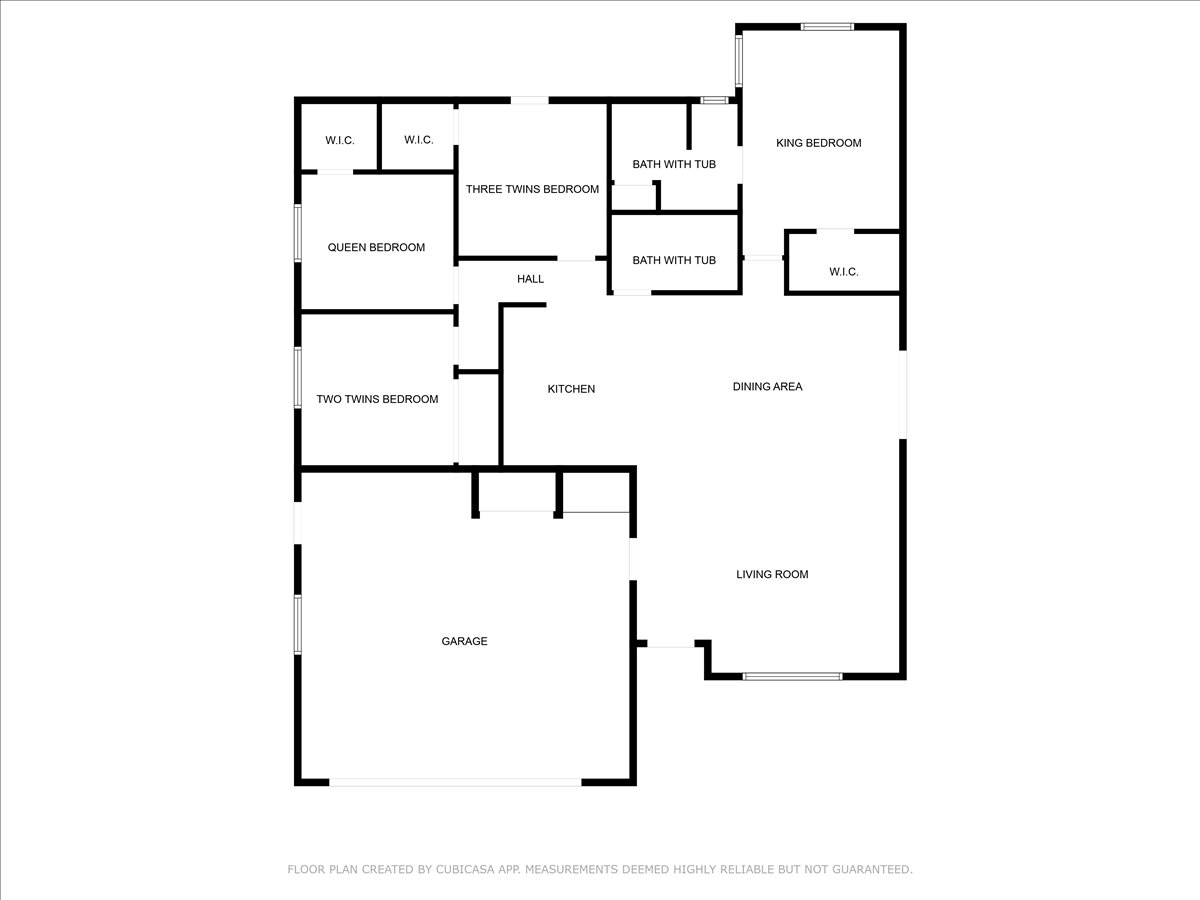 Floor plan of home. 