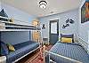 4th bedroom with 3 twin beds